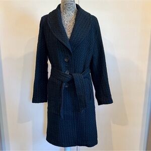 Vintage Banana Republic 100% Wool Tweed Trench Coat